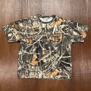 RedHead XL Camo Pocket T-Shirt Advantage MAX-4 HD Hunting Fishing Cotton Tee